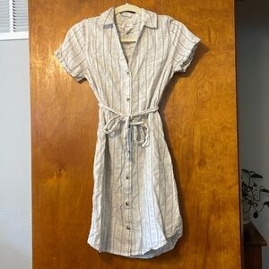Japna linen blend Stripped dress